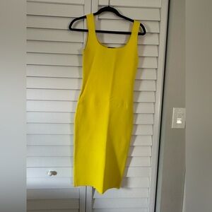 House of Harlow 1960 Yellow Sheath Midi Dress